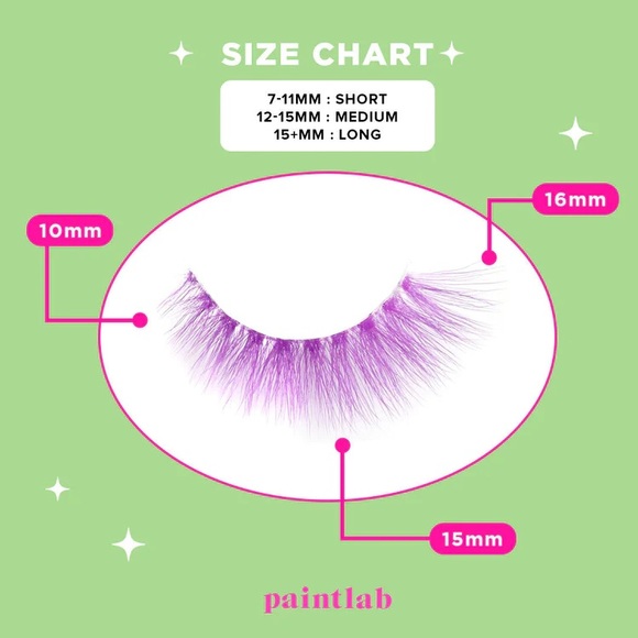 💜 Paint Lab Star and Moon False Eyelashes - Picture 4 of 10
